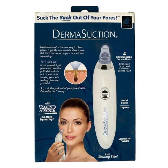 DermaSuction Facial Pore Vacuum, Blackhead Extractor Cleans Pores Gently - Picture 2 of 2